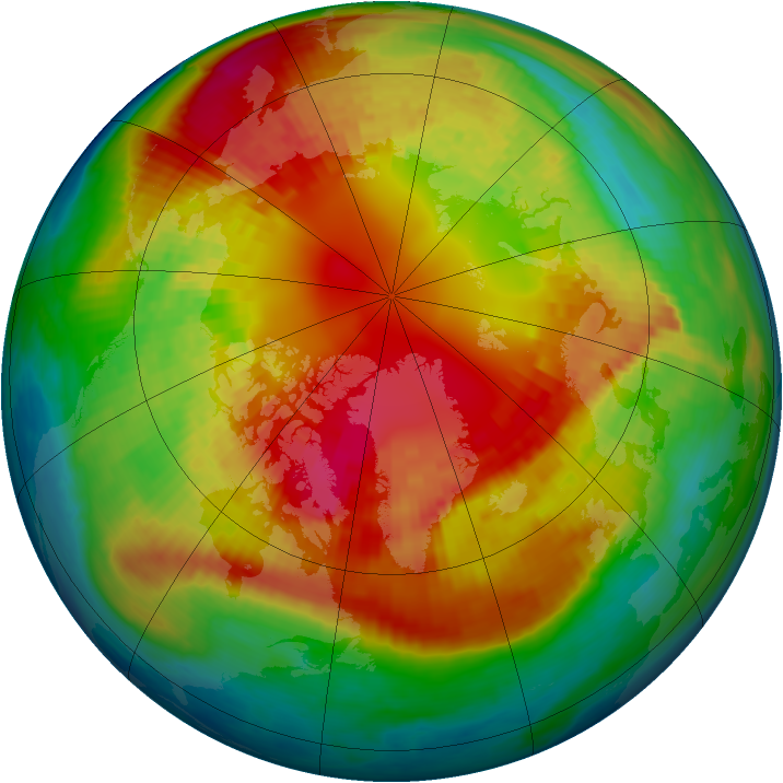 Arctic ozone map for 26 February 2002